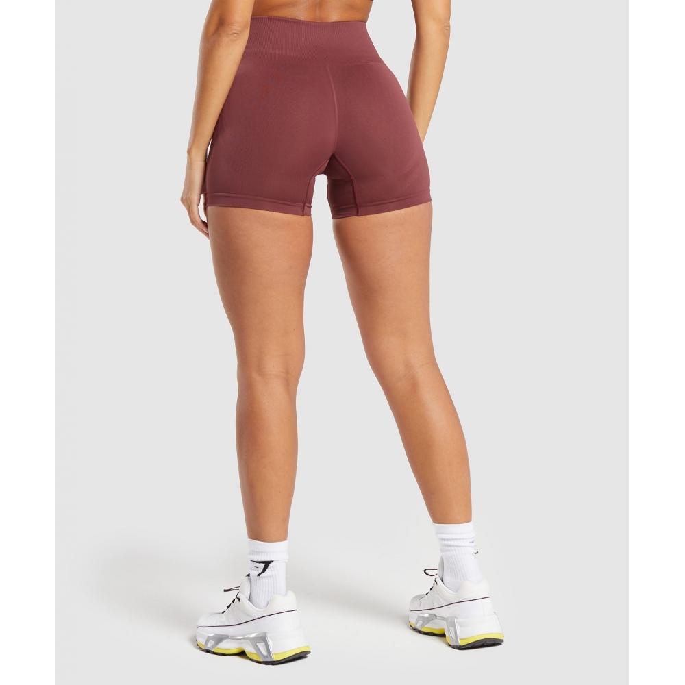 Gymshark Повседневные бесшовные шорты бордового коричневого цвета B6a8m Rbqv