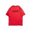 Anta Футболка с круглым вырезом и коротким рукавом унисекс Coca-Cola, красный, 95029160-2