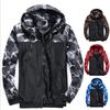 Mens Camo Windproof Waterproof Coat Hooded Zipper Jacket Outwear Plus Size M-6XL