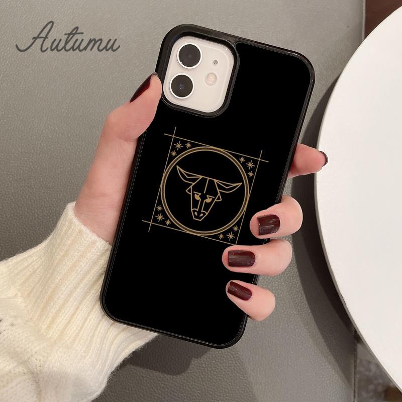 Чехол для телефона со знаками зодиака для iPhone 11 12 13 14 Pro Max mini X XR XS SE 2020 5 6S 7 8 Plus Samsung Galaxy S21 S22 Cover shell