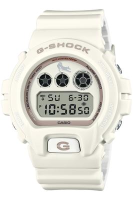 Часы Casio Сделано в SHIBAINU G-Shock, Япония, DW-6900SHB-7JR, Мужские, Молочно-белые