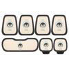 Cute Penguin Cartoon Seat Cushion Breathable Four Seasons Universal Comfortable Headrest Waist Support Penguin Seat Covers