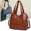 New Large-capacity Portable Shoulder Bag Trendy Soft Leather Texture Middle-aged Women's Mother Bag Messenger Bag
