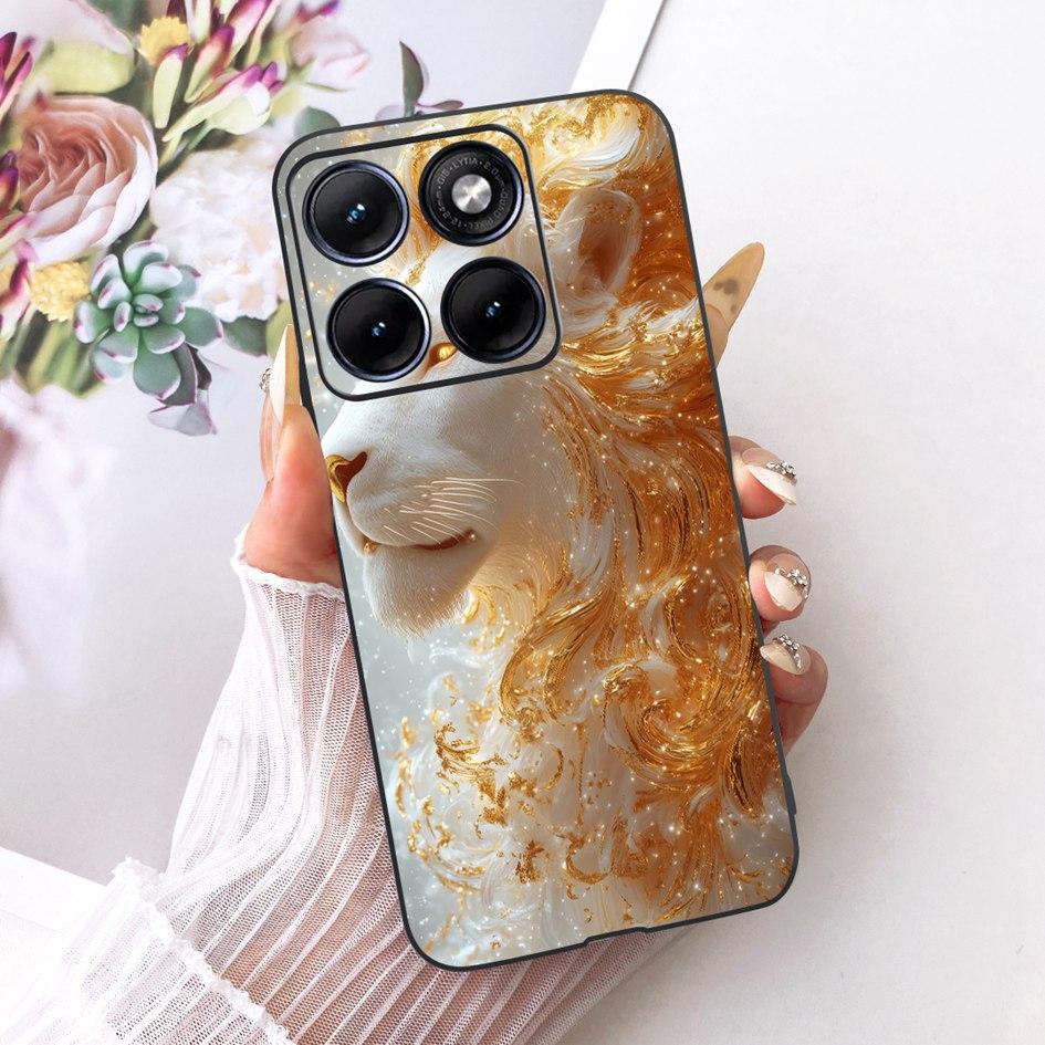 For Funda Motorola Edge 70 Fusion 2026 Phone Case New Fashion Flower Bow Soft Black Silicone Cover For Moto Edge 70Fusion+ Cases