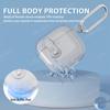 Для Airpods 4 прозрачный чехол с набором для чистки и замком-брелком безопасный мягкий защитный чехол из ТПУ для наушников Airpods 4