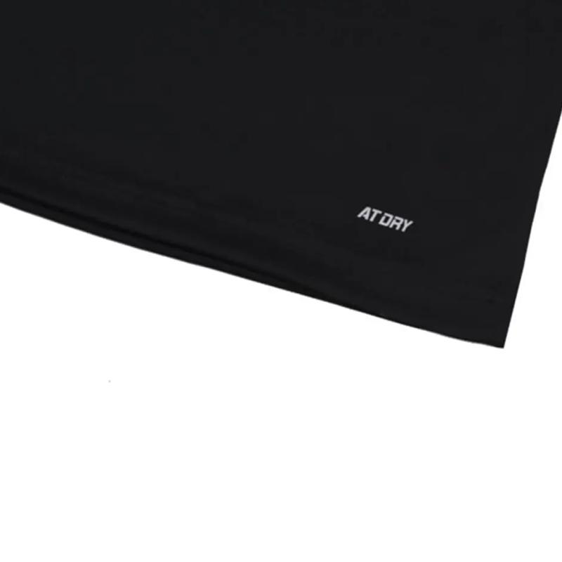 Простая модная футболка с коротким рукавом и принтом логотипа Li Ning, быстросохнущая, дышащая, универсальная, пуловер с круглым вырезом, повседневный спортивный комплект YTSU141-1+YKSV147-2