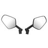 Левое и правое черные боковые зеркала для мотоциклов, туристических мотоциклов с резьбой 8 мм/10 мм