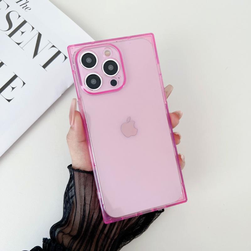 Противоударный мягкий квадратный чехол для iPhone 11/12/14/16 Pro/17 Pro Max