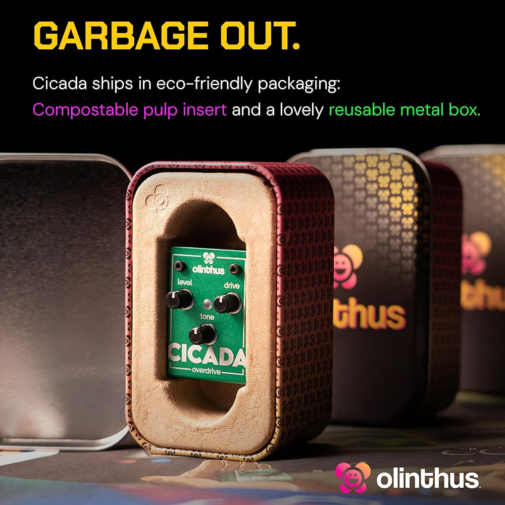 Olinthus Cicada Overdrive Effects Pedal [Includes Input and Output Breakout Cables] [Official Japanese Product]
