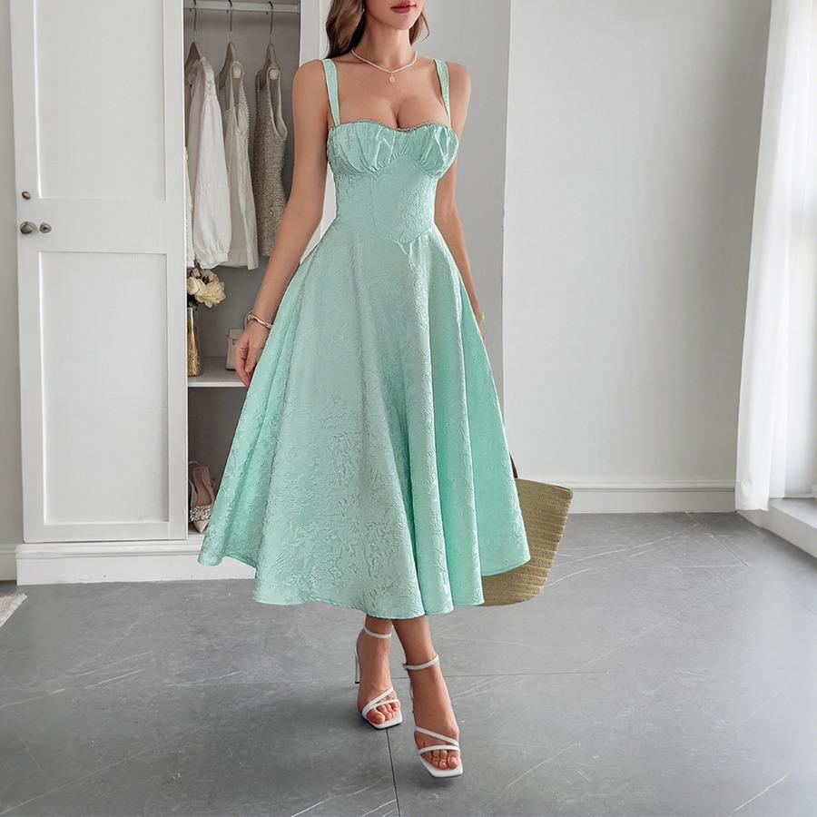 Elegant and Refined Jacquard Long Dress Dress for Women In Summer 2025