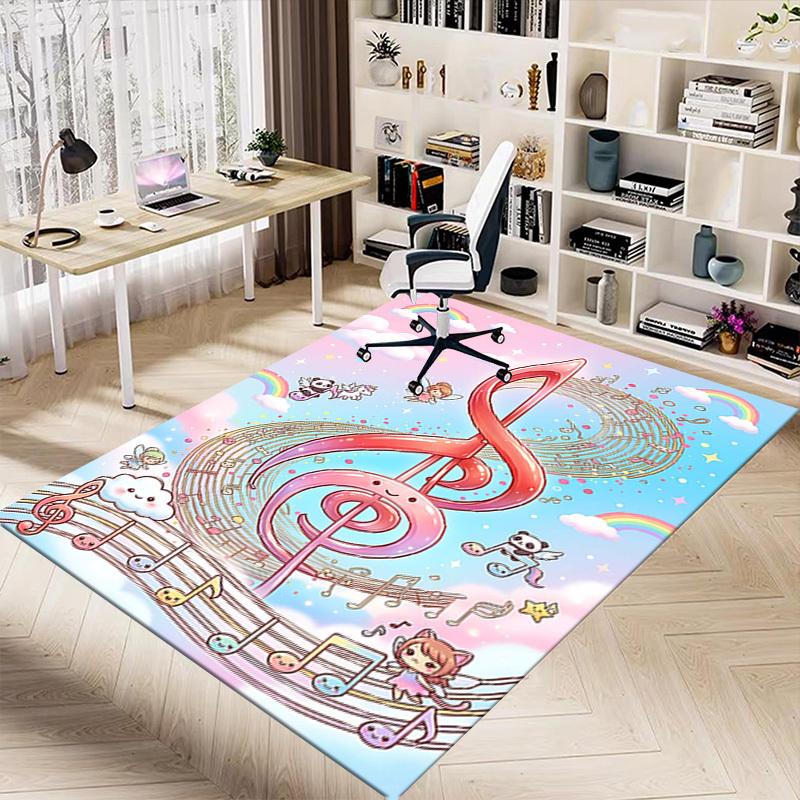 1PC Music Fantasy Non-Slip Floor Carpet Compatible for Office&Living Room&Bedroom&Dining room -  Soft & Pattern-G0328