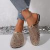 Women Slippers Summer Luxury Brand Slippers Lightweight Round Head Shoes Water Diamond Flat Sandals Slides