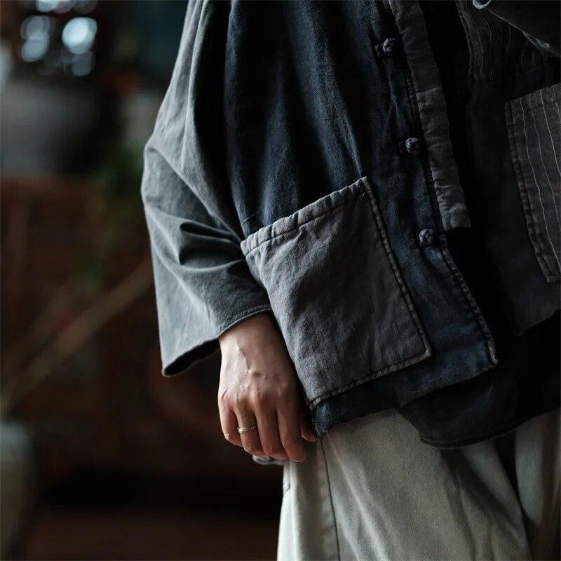 Johnature Женские винтажные хлопковые льняные жилеты, пальто, лоскутные цветные карманы на пуговицах, хлопковая одежда, осенние женские жилеты