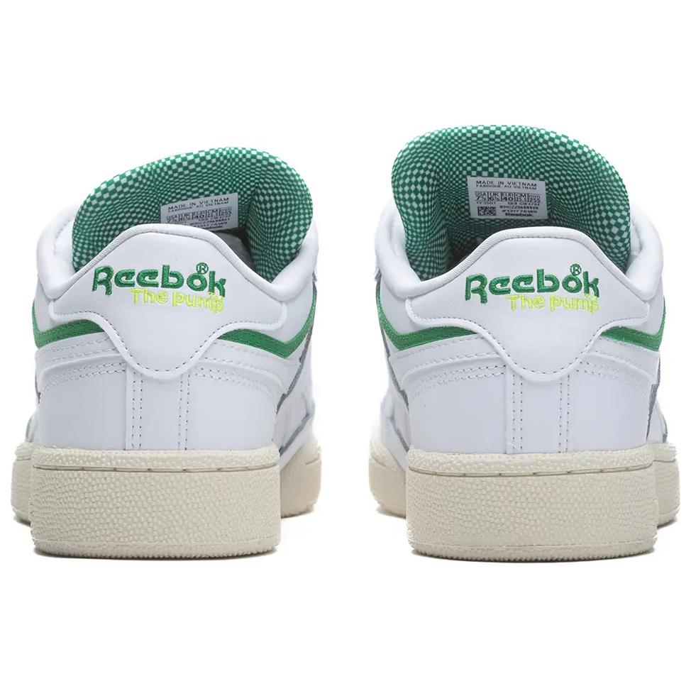Reebok Кроссовки Club C 85 Pump Glen Green Unisex, белые, классические, белые GW4794