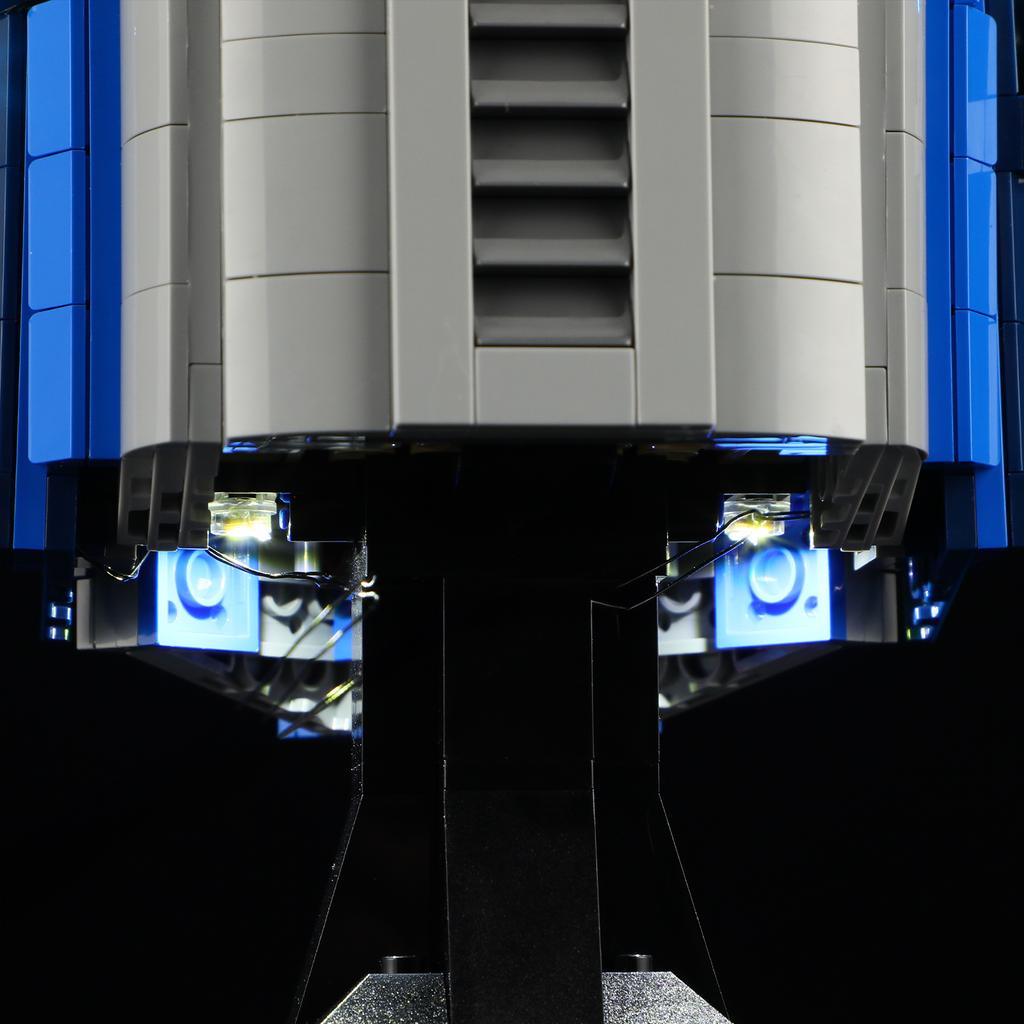 P10101 DIY Набор светодиодной подсветки для шлема Джанго Фетта™ LEGO 75408, Игрушка-конструктор, Декорация, Регулируемые аксессуары освещения