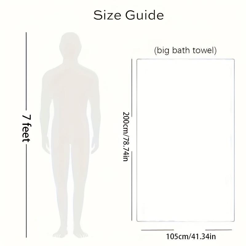 Очень большие банные полотенца 105x200см - Супервпитывающая быстросохнущая микрофибра с современным полосатым дизайном для спа, спортзала, ванной комнаты, пляжа и путешествий