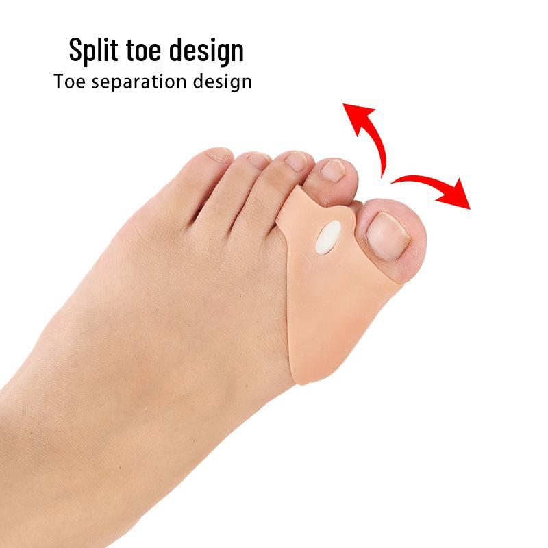 Adjustable Silicone Toe Separator & Corrector for Overlapping Thumb and Little Toe Alignment