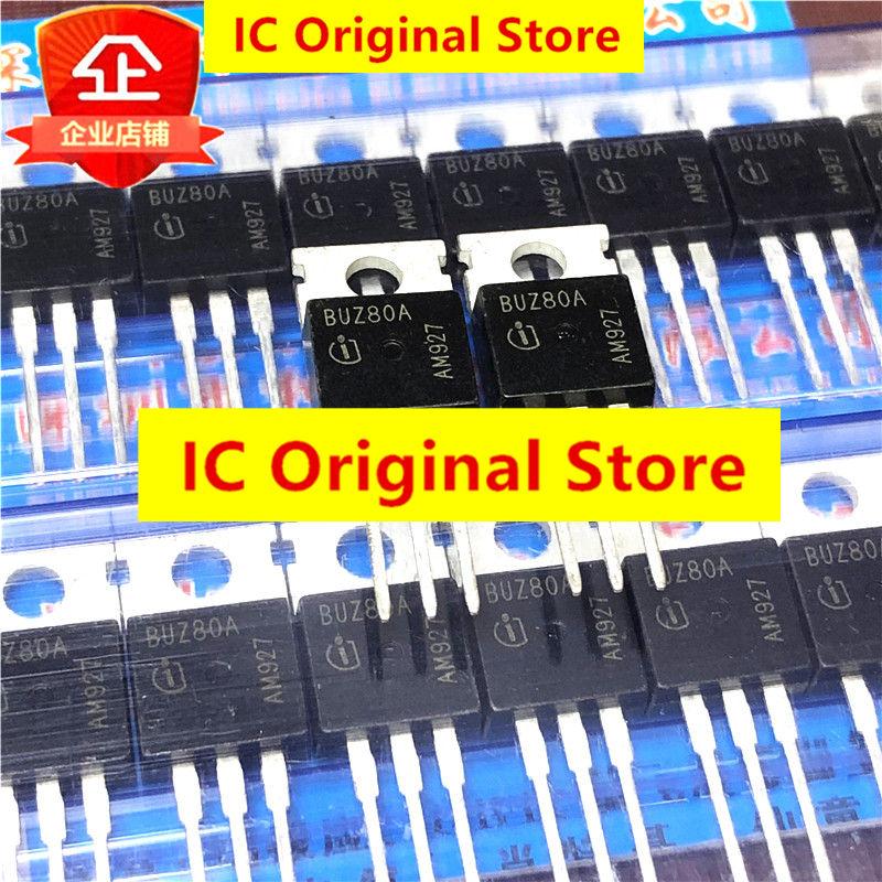 10pcs BUZ80A New Import Spot TO-220 N Channel 55V 80A MOS Field Effect Tube Power Tube To220 BUZ80