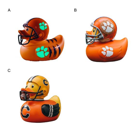 Rugby Football Duck Figurine Cartoon Duck Statue Animal Sculpture Home Office Desktop Bookshelf Decoration Ornament