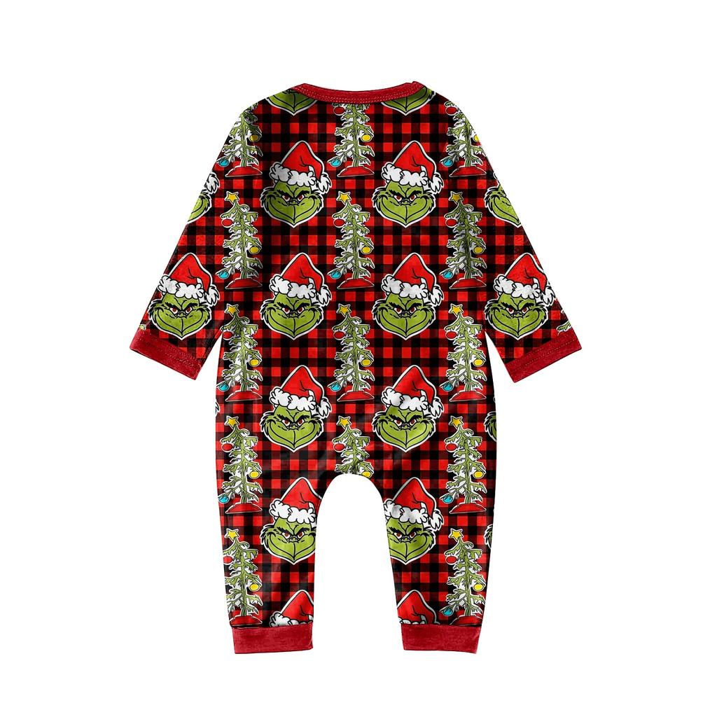 Family Matching Print Sets Pajamas Loungewear Outfits Family Matching Long Sleeve Tops+Pants Set