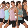 Women U Neck Sleeveless Quick Dry Racerback Vest Running Yoga Sports Tank Top