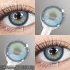 Eyeshare 2pcs Colored Contact Lenses for Eyes Blue Contact Black Eye Lens Gray Beautiful Pupils Yearly Brown Eyes Makeup Lenses
