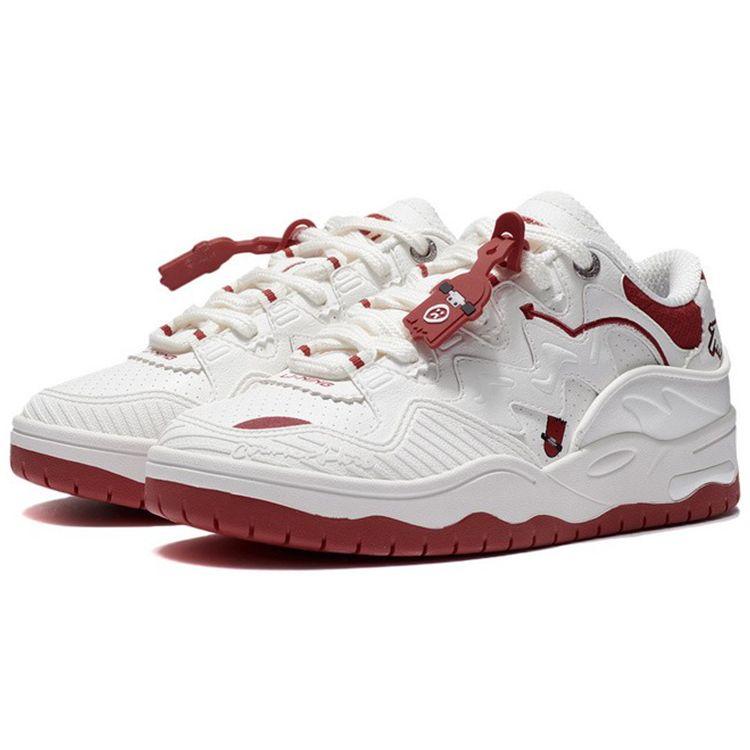 Li Ning CF The One Soft Rebound Толстая подошва Похудение Хлебные туфли Амортизация Нескользящие Износостойкие Низкие Повседневные Туфли Женские Кроссовки AGCT386-1