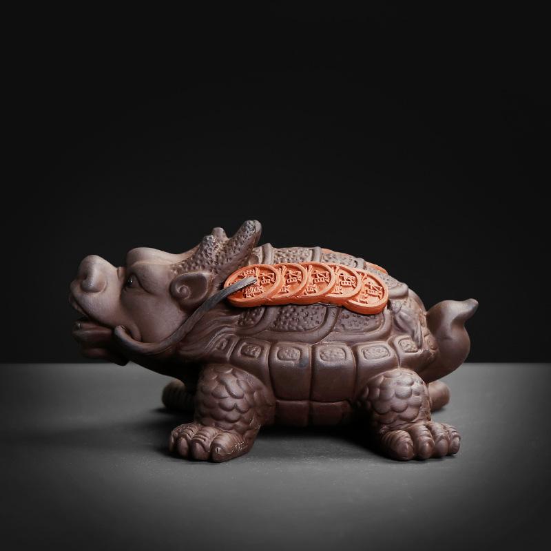 1 шт. Чайное сокровище Фиолетовый песок Чай Игра с Pixiu Золотая жаба Чай Домашнее животное Украшение ручной работы Привлечение богатства