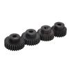 4Pcs RC Motor Pinion Gear 48P 23T 25T 27T 29T Rustproof Metal 48P Pinion Gear Set for 1/10 RC