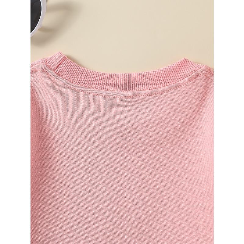 Kids Crewneck Sweatshirt, "Relax Is My Jam" Speech Bubble Letter Print, Spring Autumn Casual Sport Tops