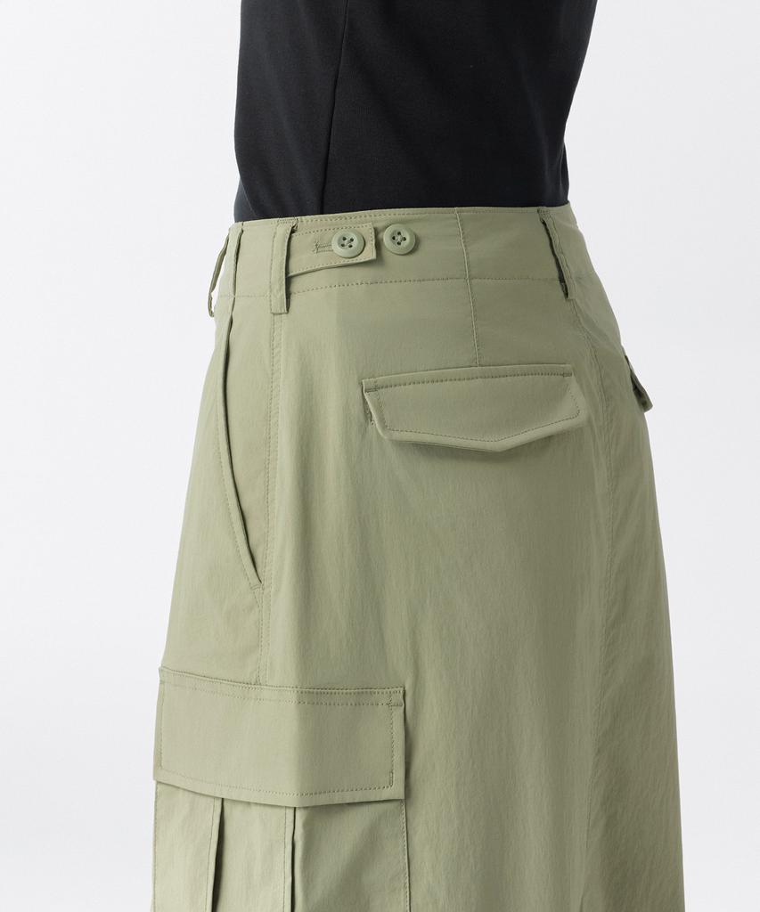 Musinsa Standard Woman Women'S Cargo Maxi Skirt [Sage]