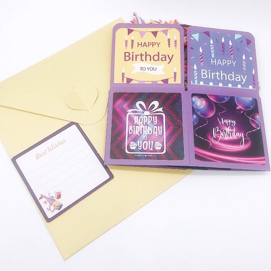 3D поздравительная открытка ручной работы с днем рождения открытка для взрослых и детей праздничная открытка ручной работы