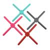 1pcs Kitchen Utility Foldable Cross Silicone Trivets Expandable Holder Collapsible and Non-Slip for Cooking Pots and Pans Table Mat
