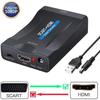 Convertisseur HDMI - SCART - 1080P - Plug and Play - Compatible PS4/PS3 - Noir
