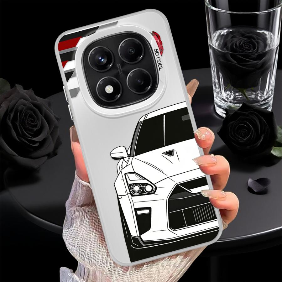 Чехол для телефона для Xiaomi Redmi Note 14 11 Pro 10 A2 14C 12 A1 13C Note 13 12 Pro Plus 12C JDM Спортивный автомобиль