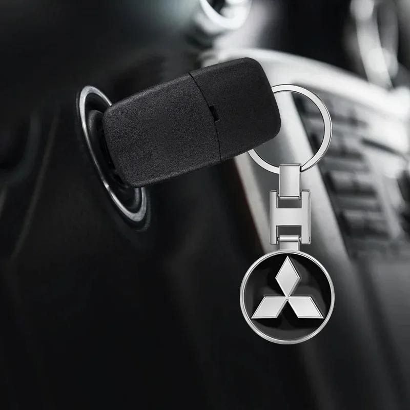 knpc3 Car Key Chain Keyring Pendant Auto Interiors Accessories Emblems For Mitsubishi Pajero Outlander L200 EVO Montero Lancer 9 10 EX