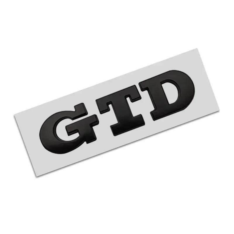 GTD Emblem 3D Metal Car Sticker Tailgate Badge Sticker Decal For Volkswagen VW Polo Golf 5 6 7 Passat Scirocco GTD Accessories HS5