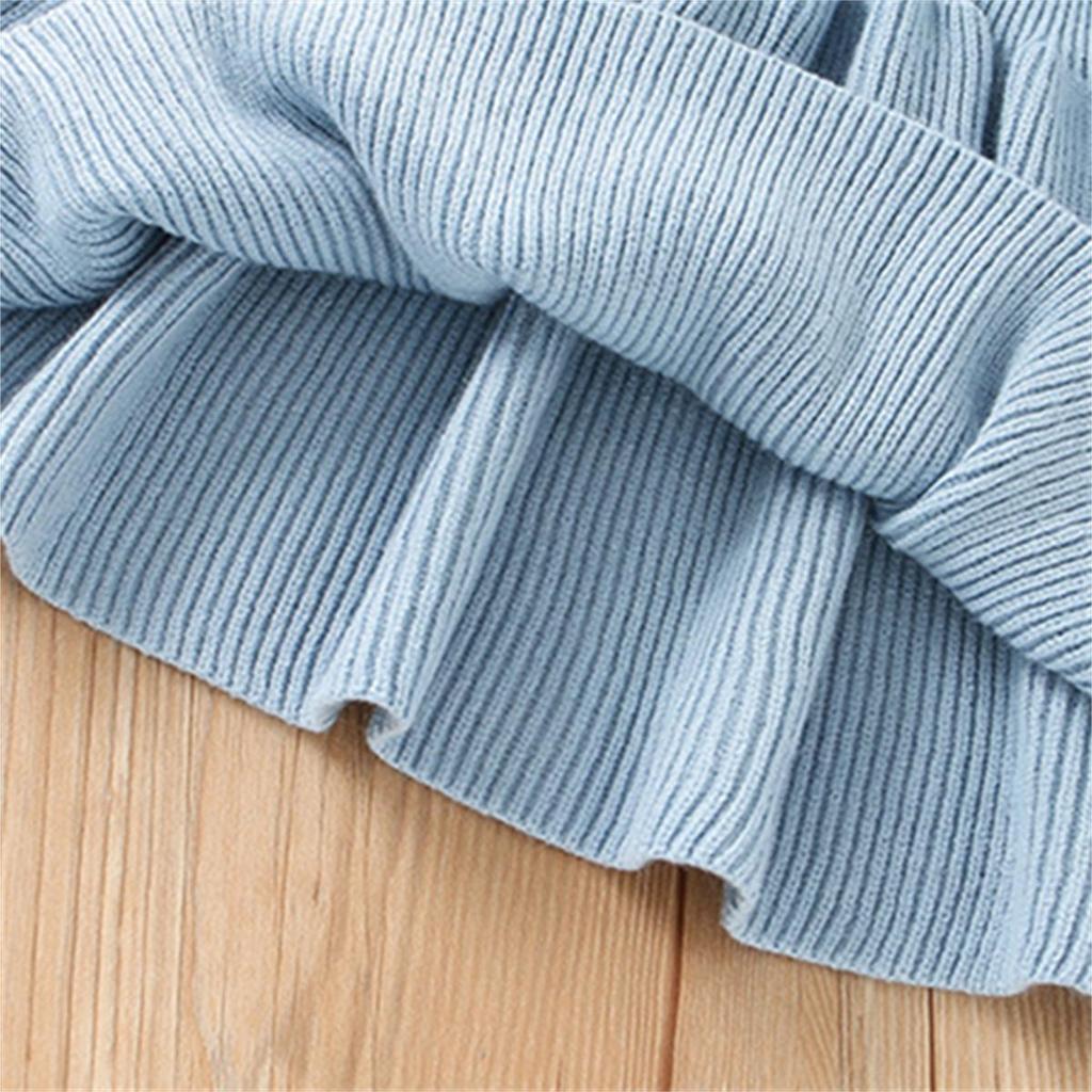 Платье для девочек, зимнее вязаное платье-свитер, осеннее платье принцессы с длинным рукавом, Vestidos, теплая одежда для маленьких девочек, детская одежда