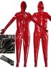 ПВХ Костюм-боди с эффектом мокрой кожи 3D Грудь Блестящая Полиуретановая Кожа Молния Открытая Промежность Боди Колготки Трико Зентаи Комбинезон