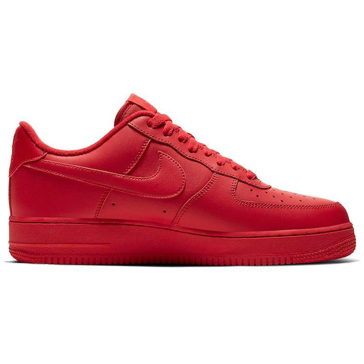 Nike Air Force 1 Low 07 LV8 1 Тройные красные кроссовки унисекс Университетский красный CW6999-600