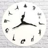 Creative Yoga Fashion Decorative Wall Clock for Living Room or Bedroom