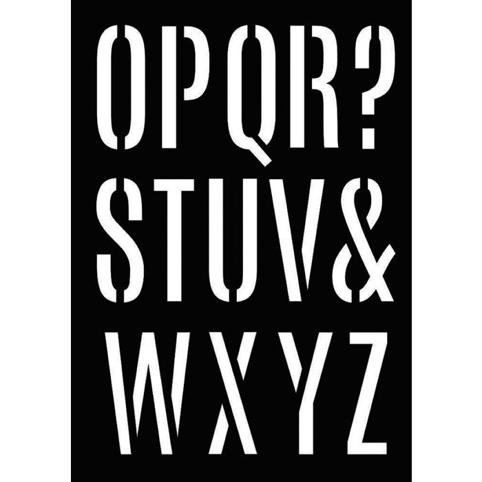 Pochoir A3 Alphabet Geant 2 F