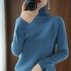 Turtleneck Cashmere Sweater Women Winter Cashmere Jumpers  Knit  Female Long Sleeve Thick Loose Pullover