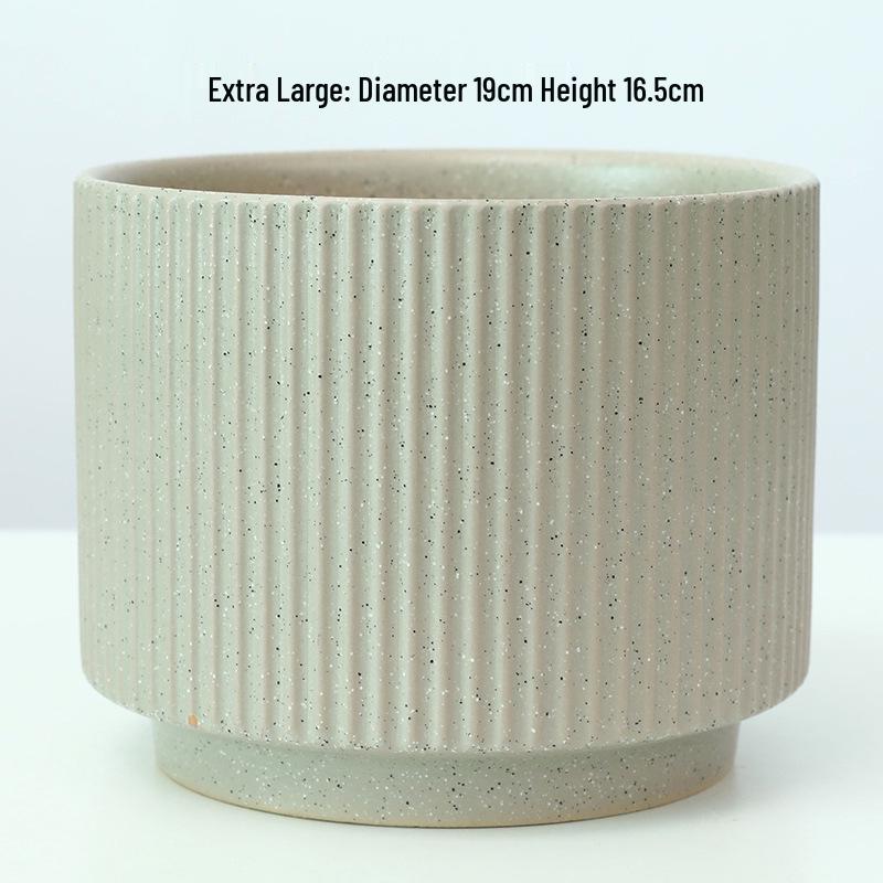 Керамический горшок для орхидей - Белая легкая роскошь, Минималистичный скандинавский дизайн для гостиной