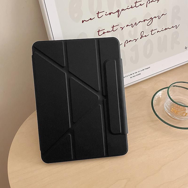 Чехол для iPad Air Pro 4 5 6 7 8 9 10 Поколения 10.9 10.2 11 12.9 13 дюймов Кожаная подставка Прозрачный Жесткий чехол для планшета