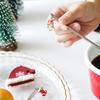 Fashion Christmas Xmas Gifts Coffee Spoon Stainless Steel Tableware Table Ornament