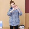 Spring Autumn Women Fashion Long Sleeves Outwear Hooded Denim Jacket Plus Size
