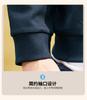 Far infrared insulation/7A antibacterial/cotton blend with mulberry silk and cotton zipper semi high neck men's long sleeved sweatshirt