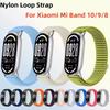 Спортивный нейлоновый ремешок для Xiaomi Mi Band 10 9 8 Смарт-браслет Наручный ремешок Ремешок для часов для Mi Band 10 9 Сменный ремешок Аксессуары