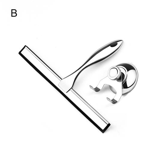 Скребок для стеклянных дверей Эргономичная ручка Нержавеющая Удобная ручка с крючком Легко повесить Скребок для душа для стеклянных дверей Инструмент для чистки окон